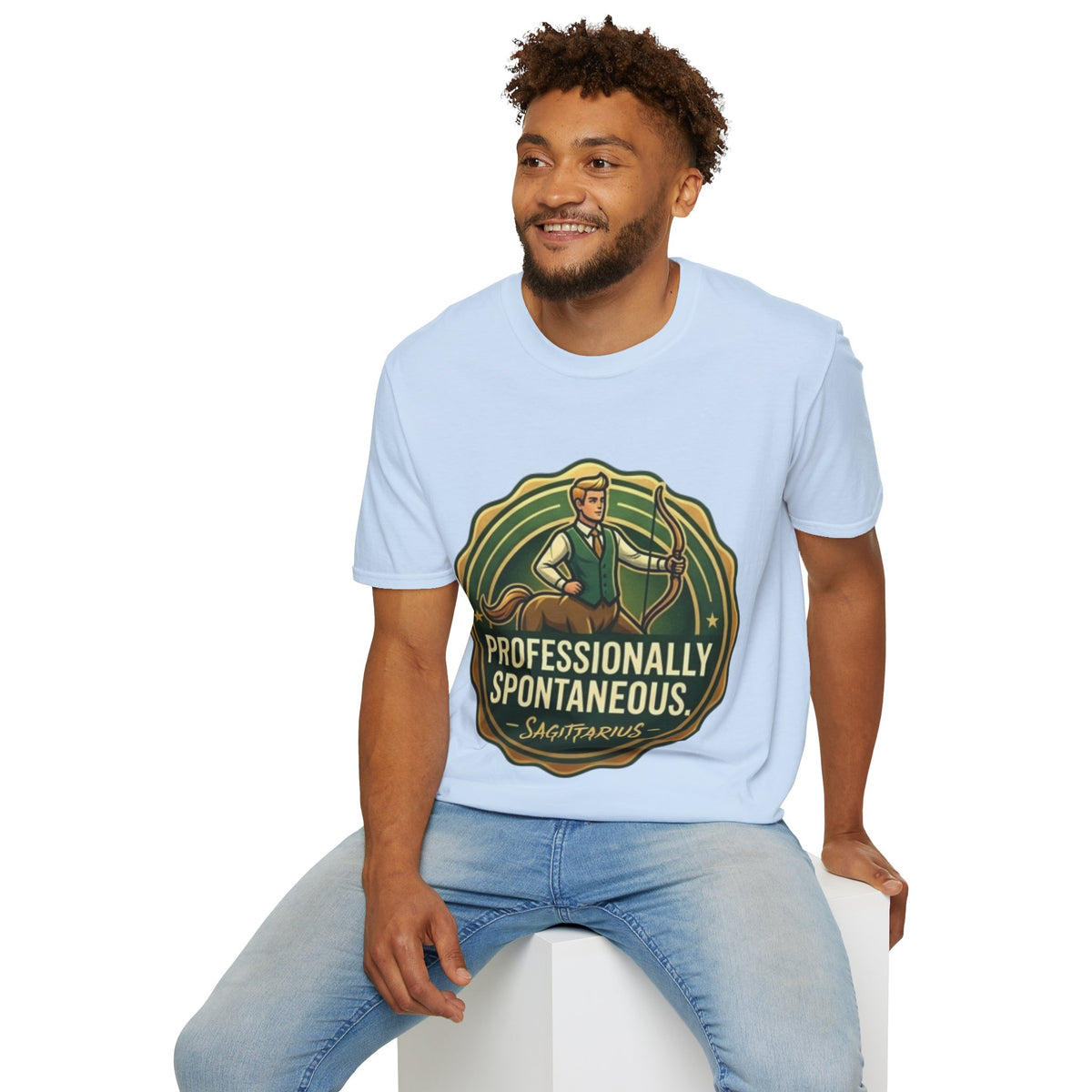 Sagittarius Archer T‑Shirt — "Professionally Spontaneous" Zodiac Tee