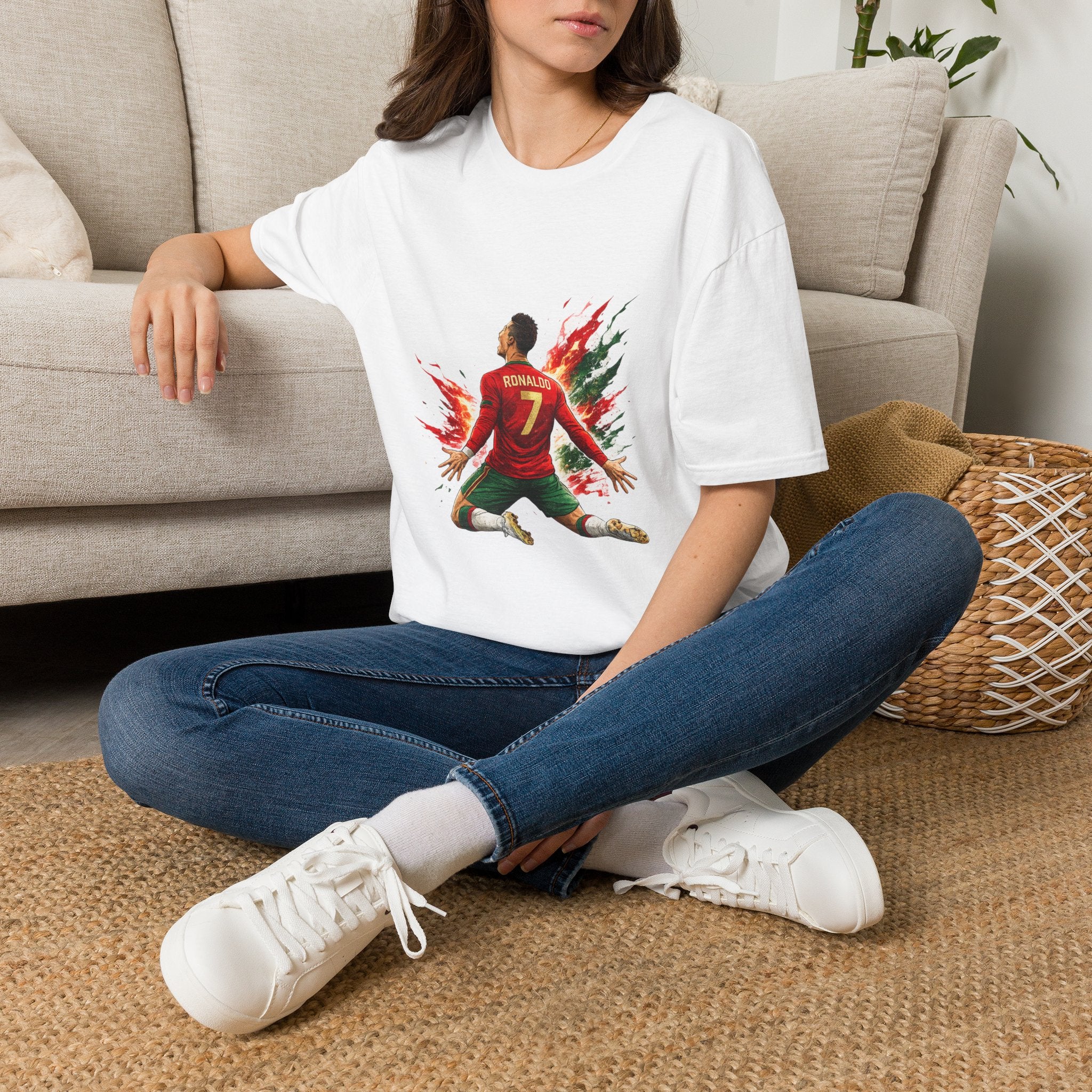 Portugal Soccer Player #7 Graphic T‑Shirt — Dynamic Portugal Fan Tee