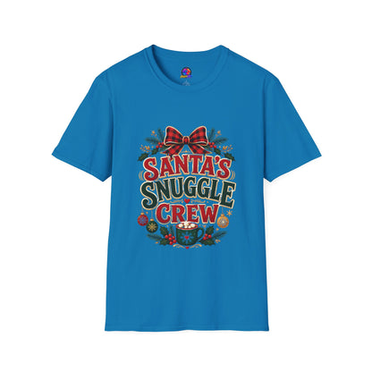 Santa's Snuggle Crew T-Shirt — Cute Christmas Holiday Tee