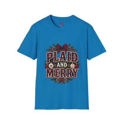 Plaid and Merry Christmas T-Shirt