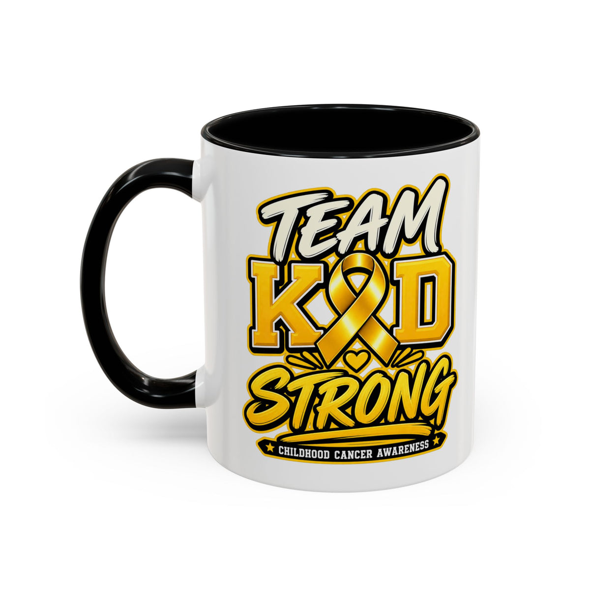 Team KID Strong Childhood Cancer Awareness Coffee Mug