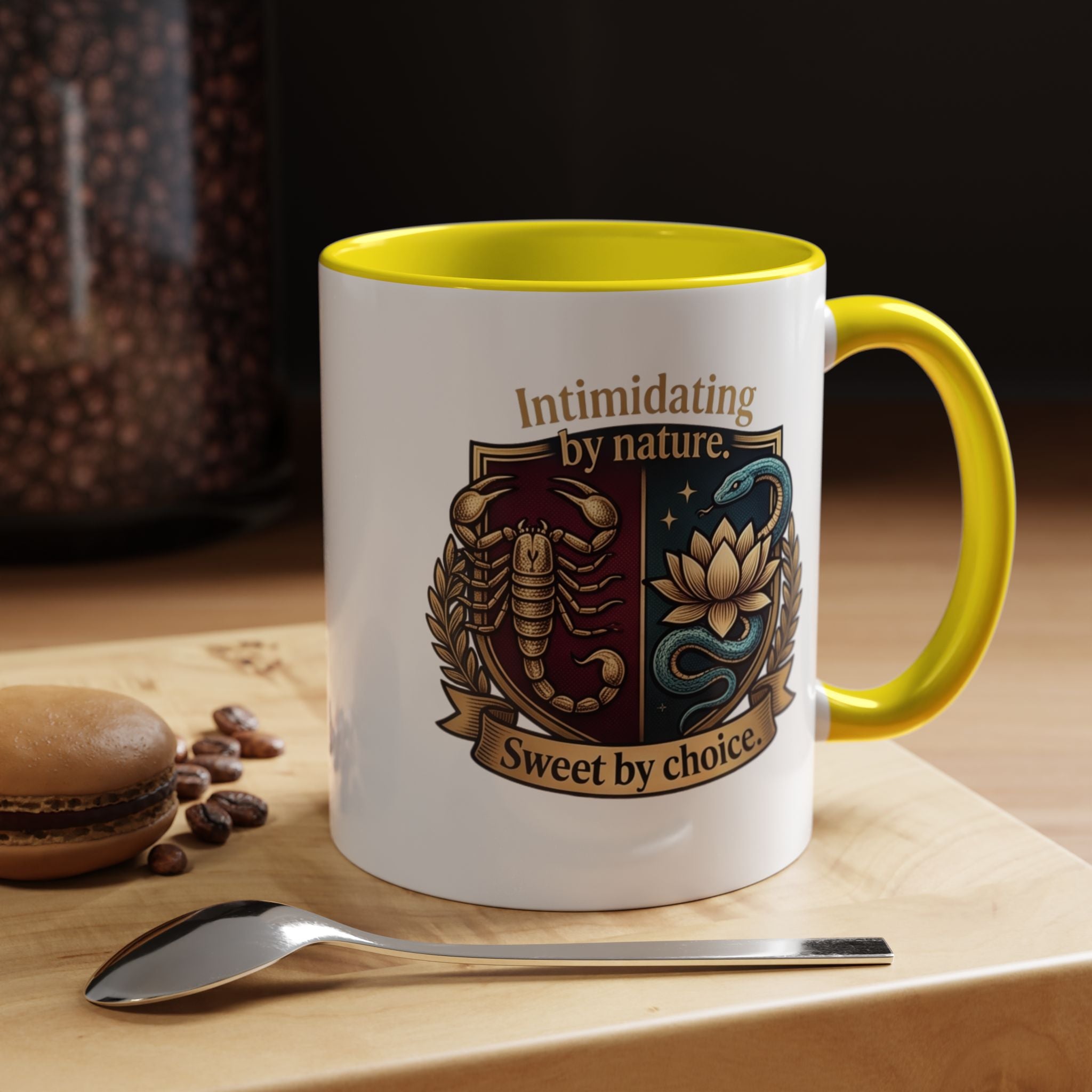 Intimidating by Nature, Sweet by Choice Accent Coffee Mug (11/15oz)