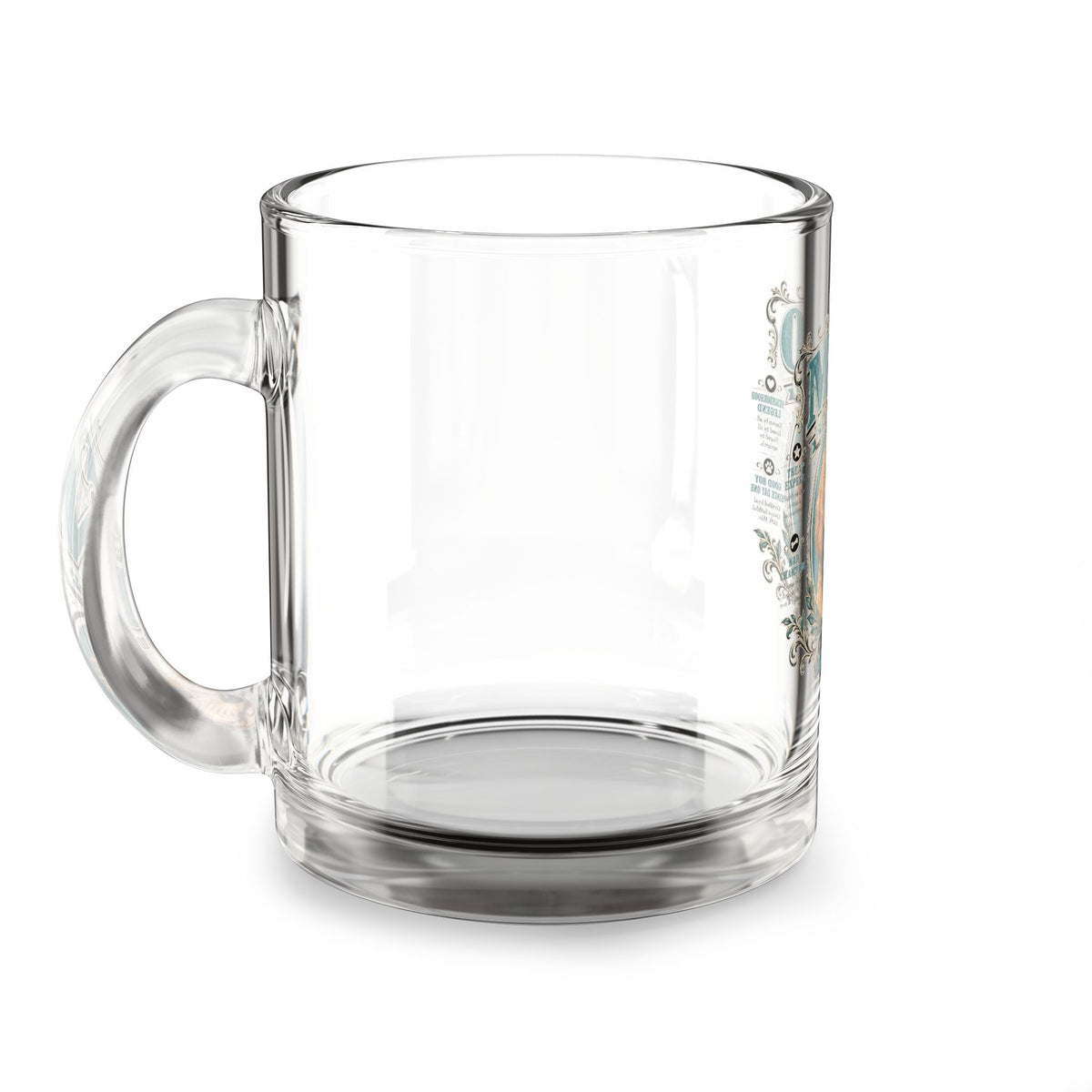 Glass Mug — Milo "The Good Boy Inside" Dog Portrait 10oz