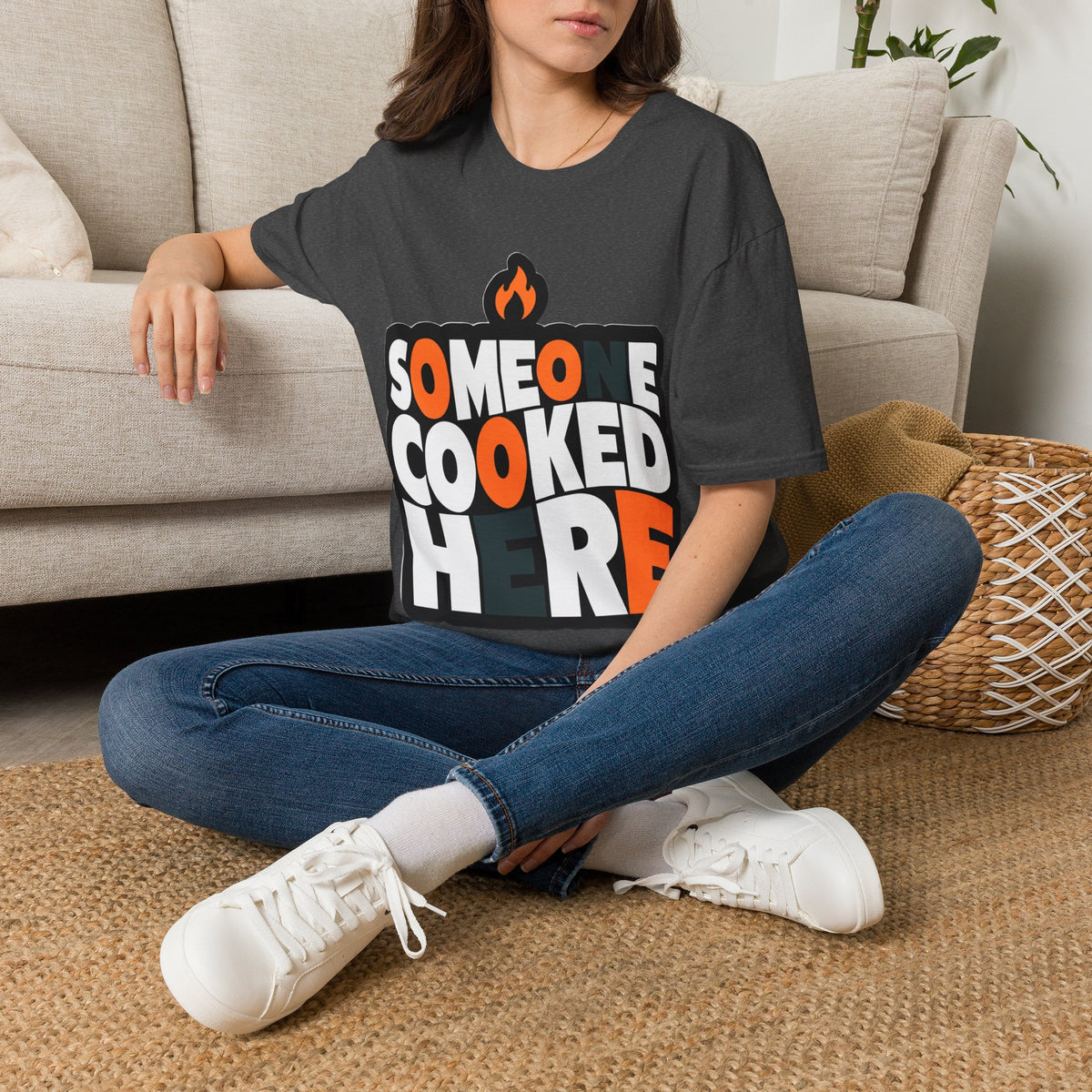 T-Shirt — "Someone Cooked Here" Funny Cooking Graphic Tee - Trending Now - August 2026