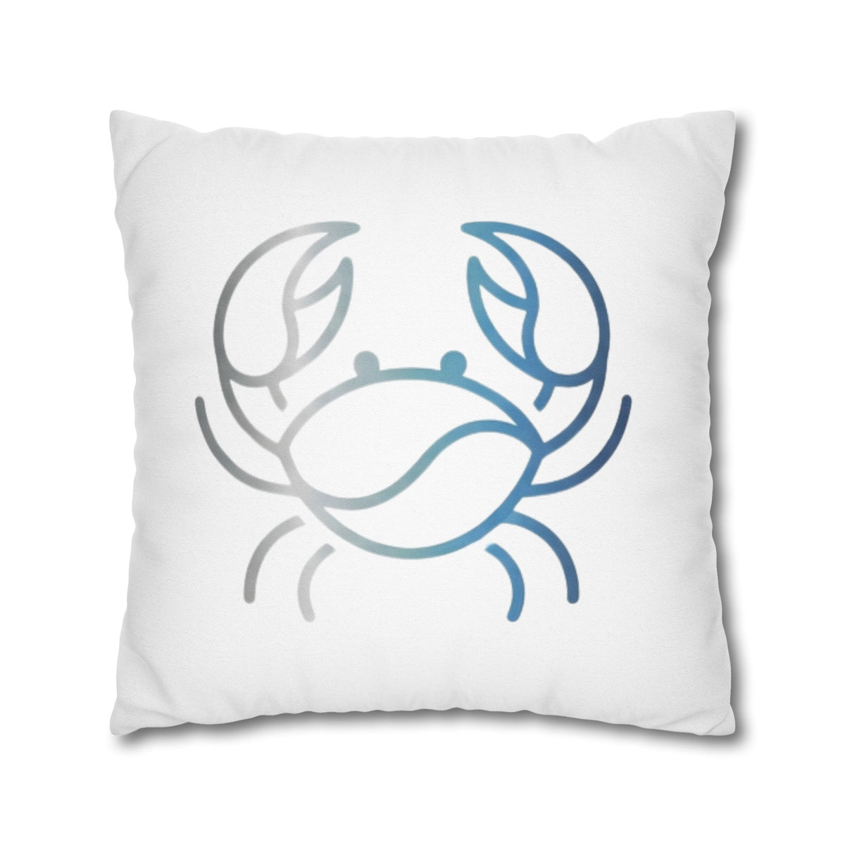 Cancer Zodiac Crab Coastal Throw Pillowcase — Nautical Beach Decor