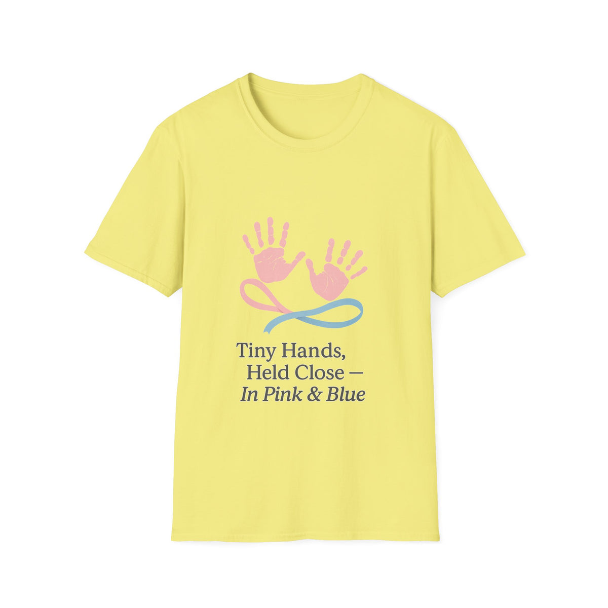 Baby Hands Graphic T-Shirt — "Tiny Hands, Held Close in Pink & Blue" - Trending Now - October 2026