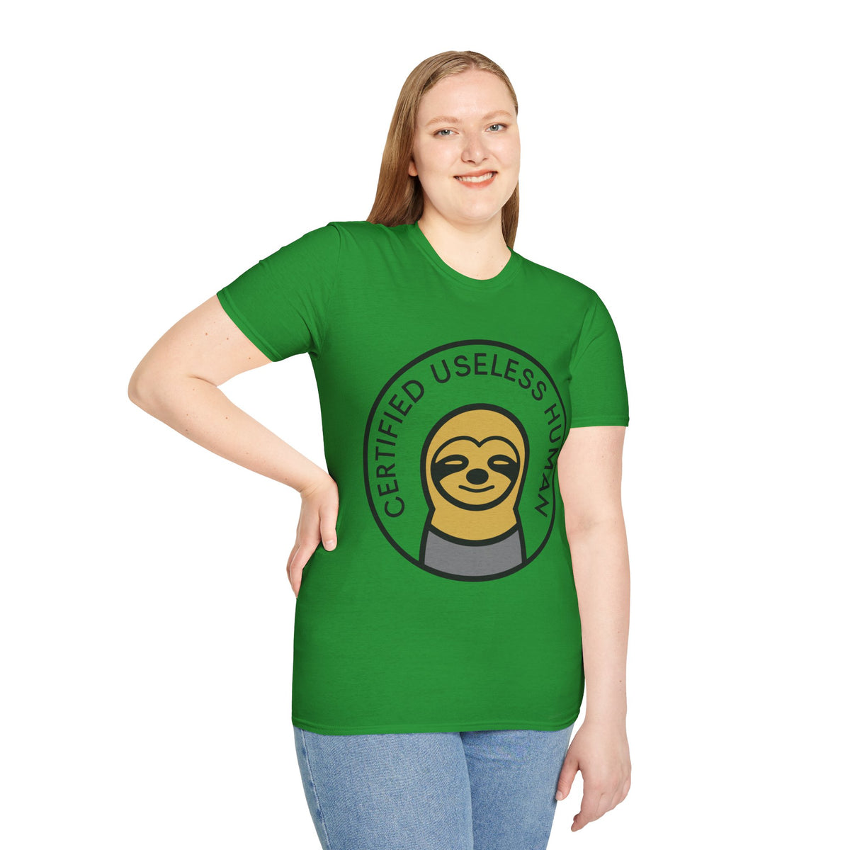 Certified Useless Human Sloth T-Shirt — Funny Lazy Sloth Graphic Tee - Trending Now - August 2026