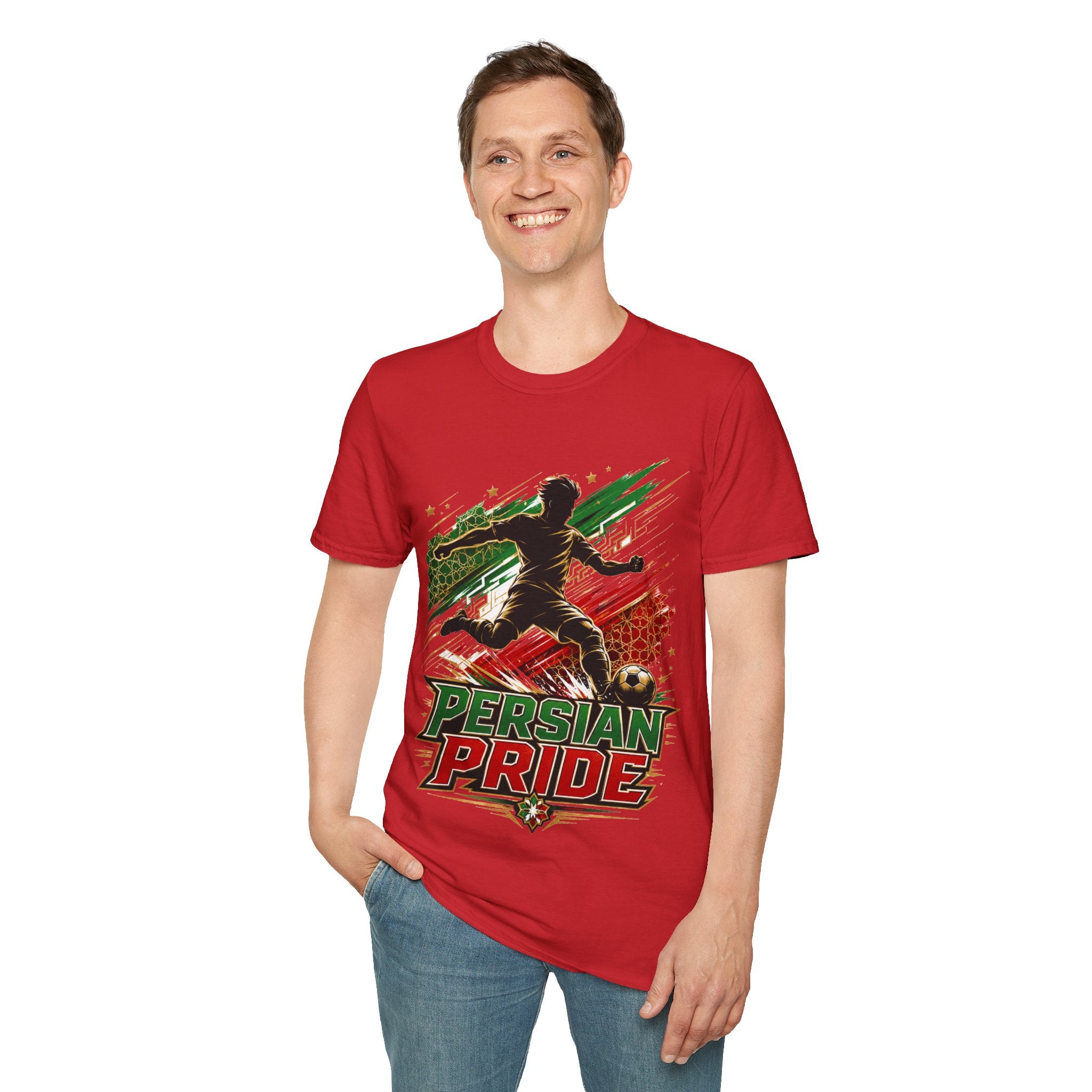Iran Persian Pride Soccer Tee — Iranian Football Fan T-Shirt