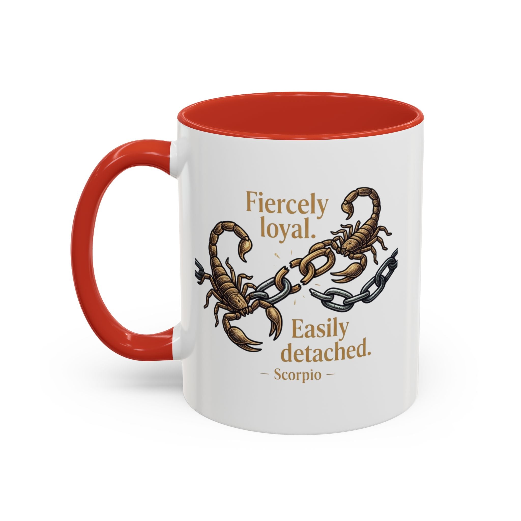 Scorpii Coffee Mug — "Fiercely Loyal, Easily Detached" Accent Mug