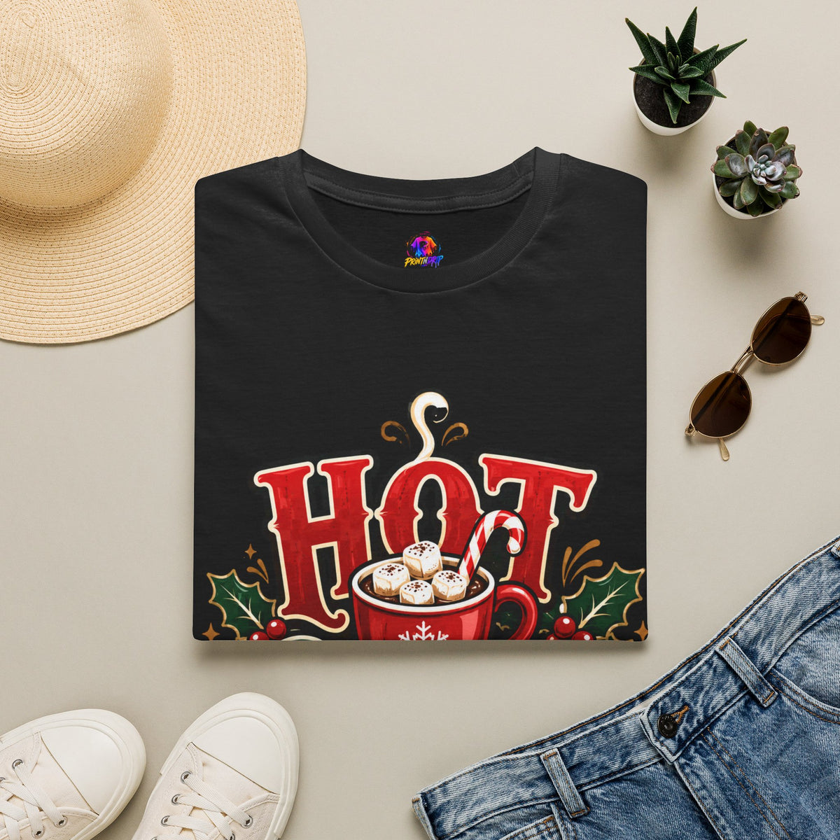 Hot Cocoa Crew T‑Shirt — Cozy Holiday Hot Chocolate Graphic Tee