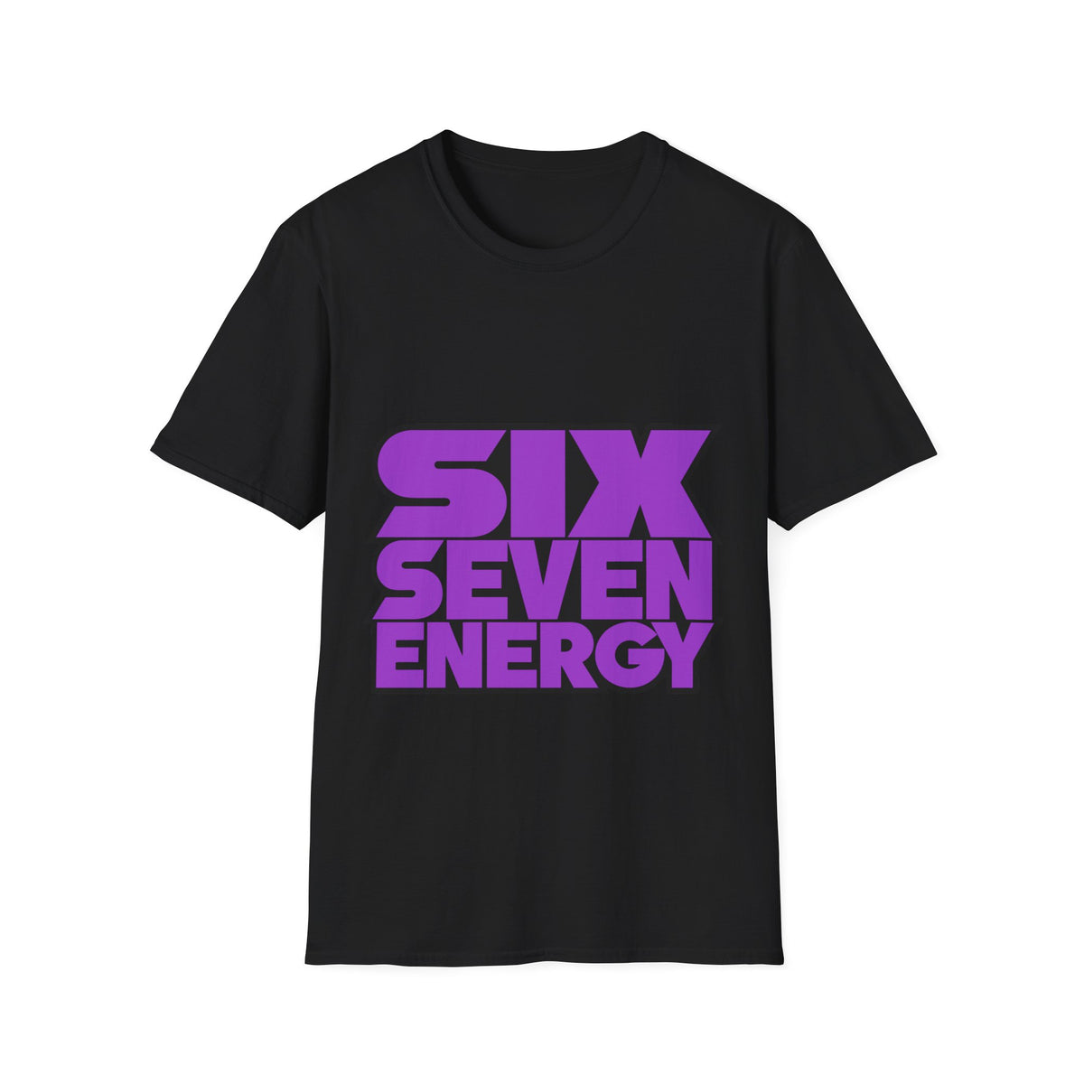 "Six Seven Energy" Bold Purple Typography Graphic Tee - Trending Now - September 2026