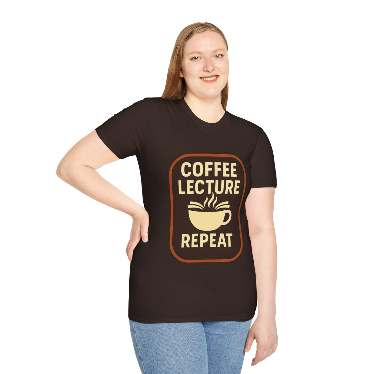 Coffee Lecture Repeat T‑Shirt — Funny Professor Coffee Tee for Teachers & Students - Trending Now - August 2026