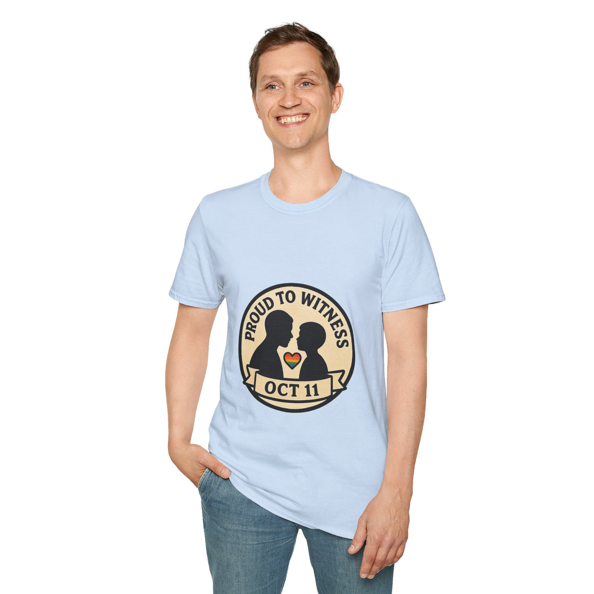 T-Shirt — Proud to Witness Oct 11 Badge Tee - Trending Now - October 2026
