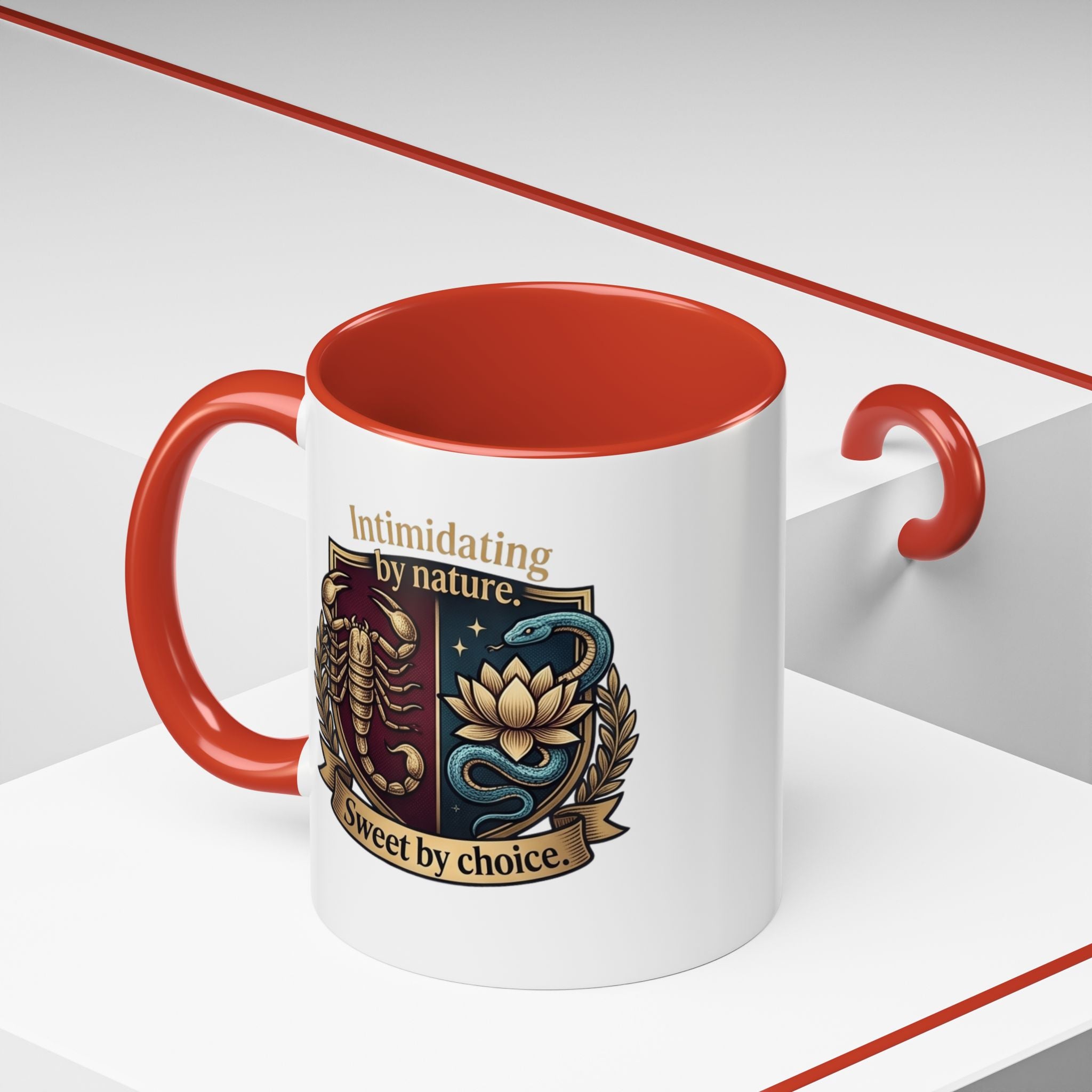 Intimidating by Nature, Sweet by Choice Accent Coffee Mug (11/15oz)