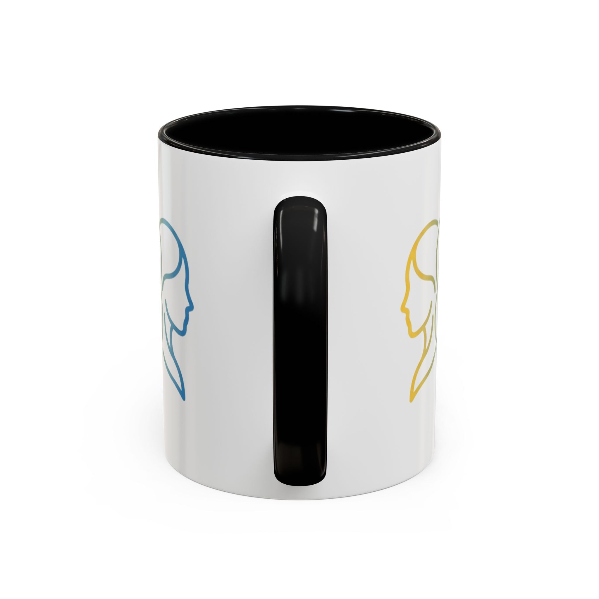 Gemini Zodiac Accent Coffee Mug — Color Gradient Twins Horoscope Gift