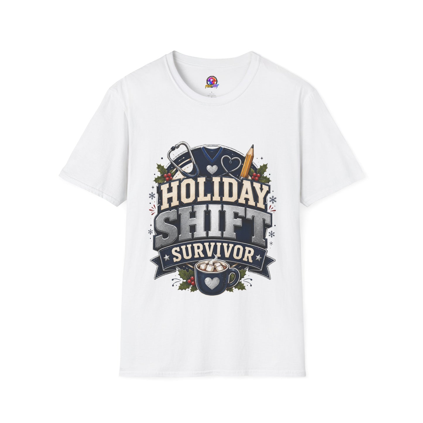 Holiday Shift Survivor T-Shirt — Nurse & Healthcare Worker Gift
