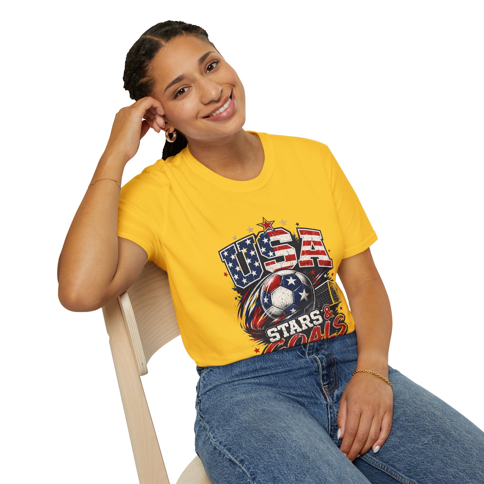 USA Stars & Goals Soccer T-Shirt