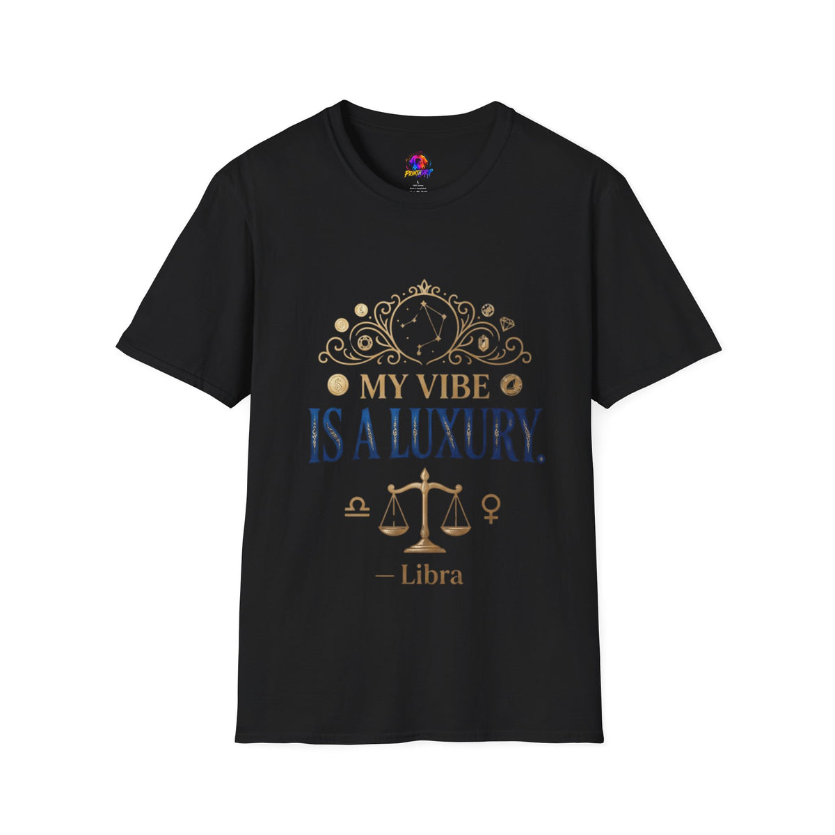 Libra Zodiac T-Shirt — "My Vibe Is A Luxury" Astrology Tee