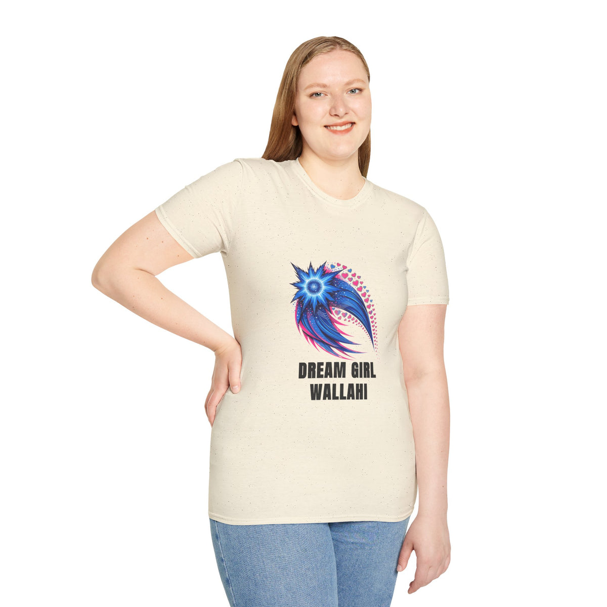 Dream Girl T-Shirt — Blue Starburst Heart Graphic ("Dream Girl Wallah") - Trending Now - August 2026