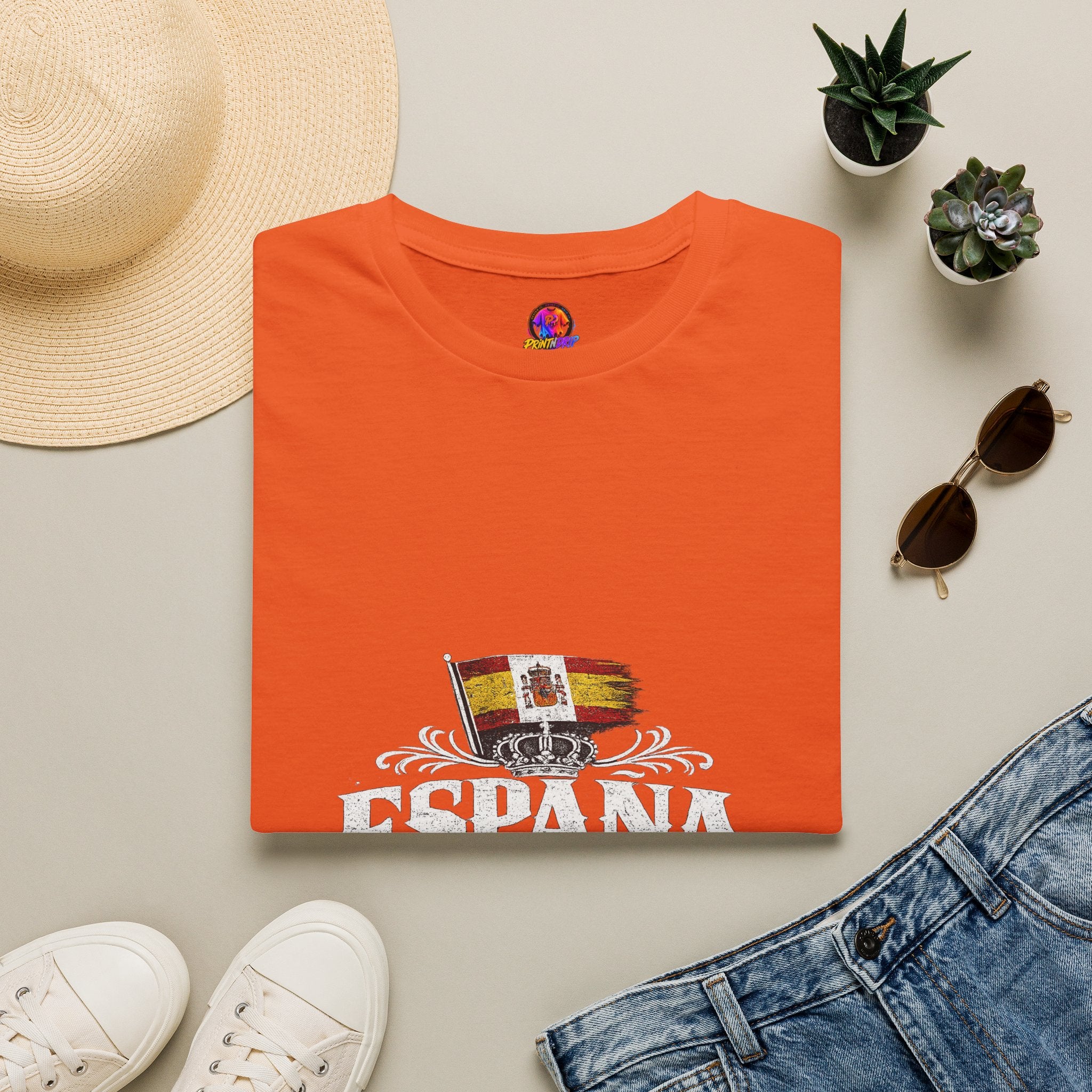 Spain Flag Crest T-Shirt — Spanish Pride Graphic Tee