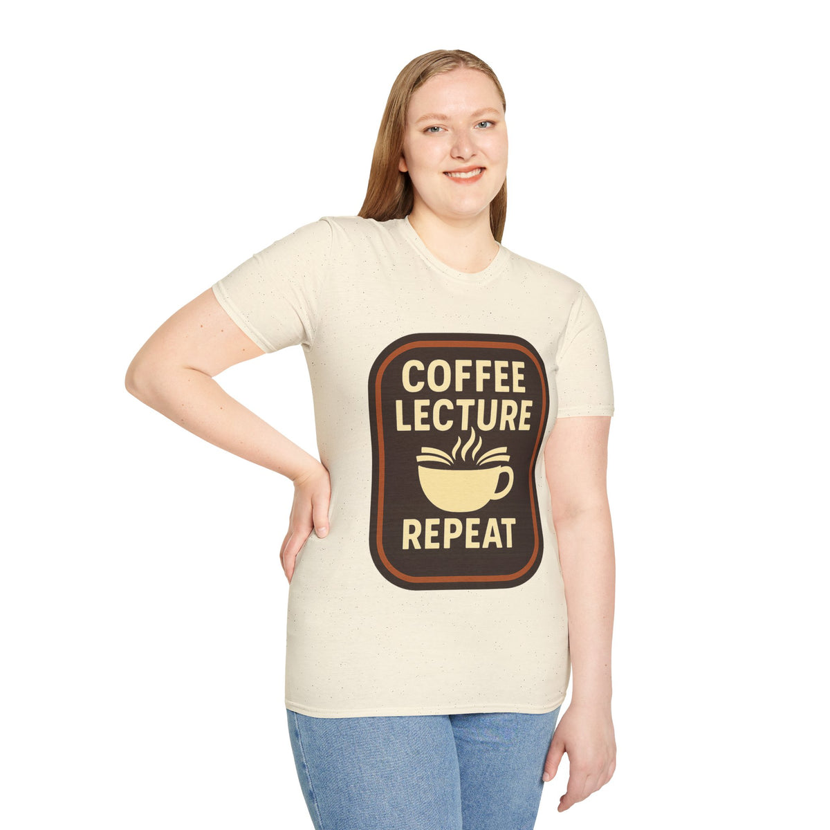 Coffee Lecture Repeat T‑Shirt — Funny Professor Coffee Tee for Teachers & Students - Trending Now - August 2026