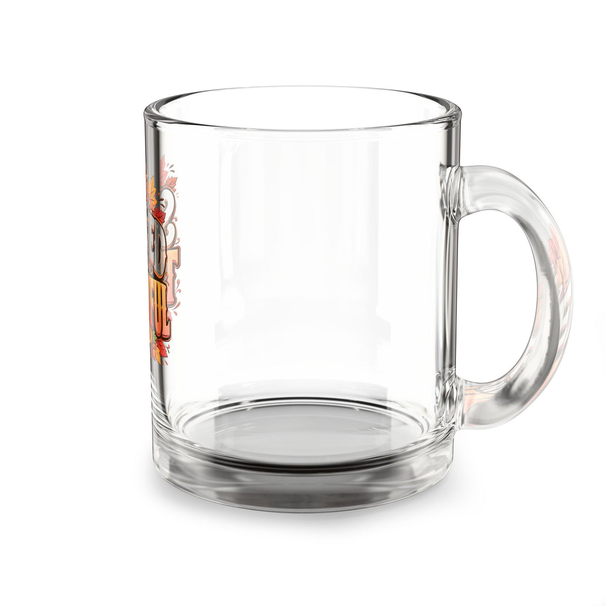 Stuffed and Thankful 10oz Glass Mug – Thanksgiving Coffee & Tea Cup