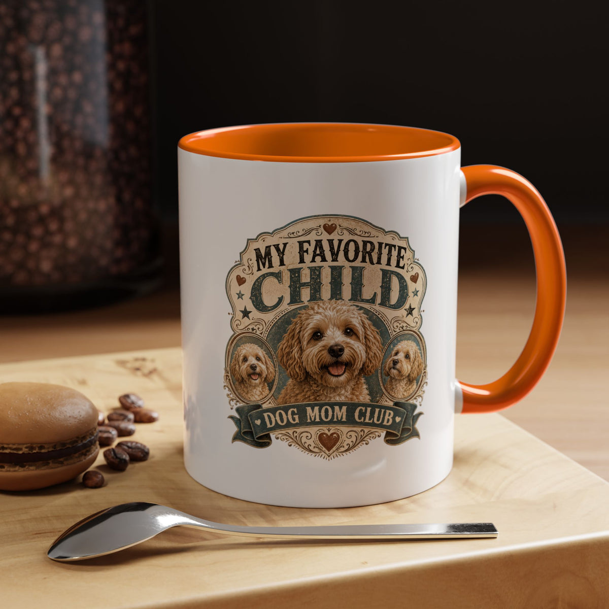 Milo Bailey Dog Dad Mom Dog Mom Coffee Mug - "My Favorite Child" Poodle Doodle Gift
