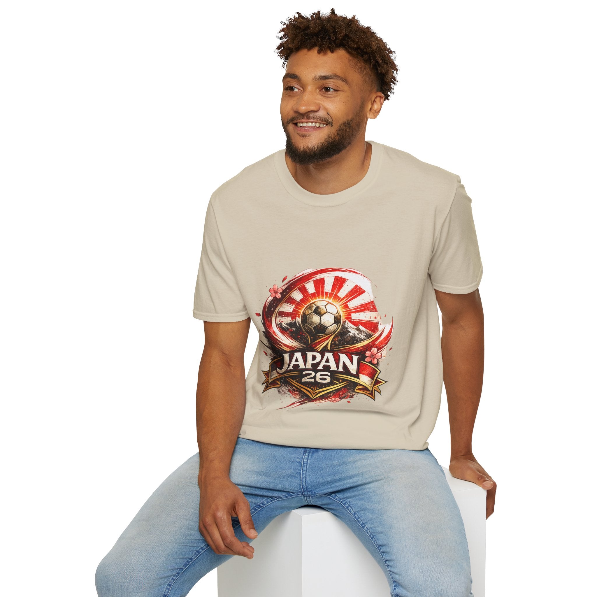 Japan Soccer T‑Shirt — Rising Sun Football Graphic