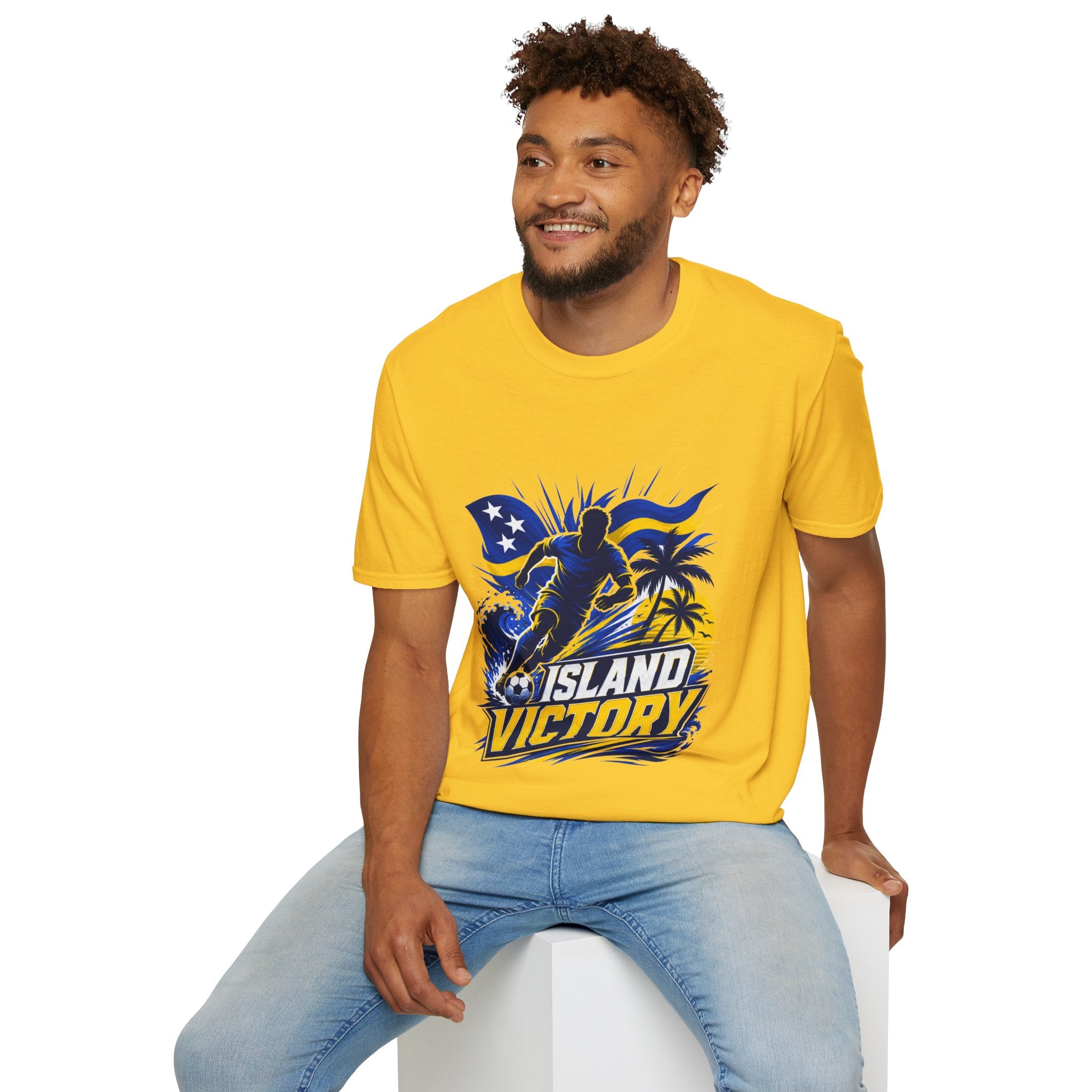 Curacao Island Victory T-Shirt — Tropical Surf Soccer Graphic Tee