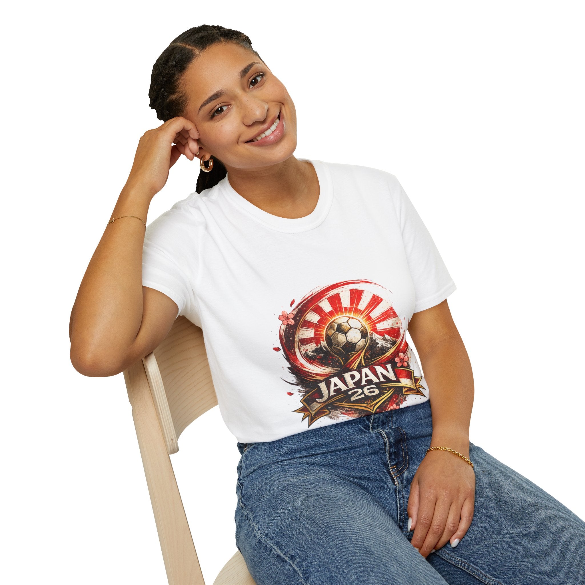 Japan Soccer T‑Shirt — Rising Sun Football Graphic