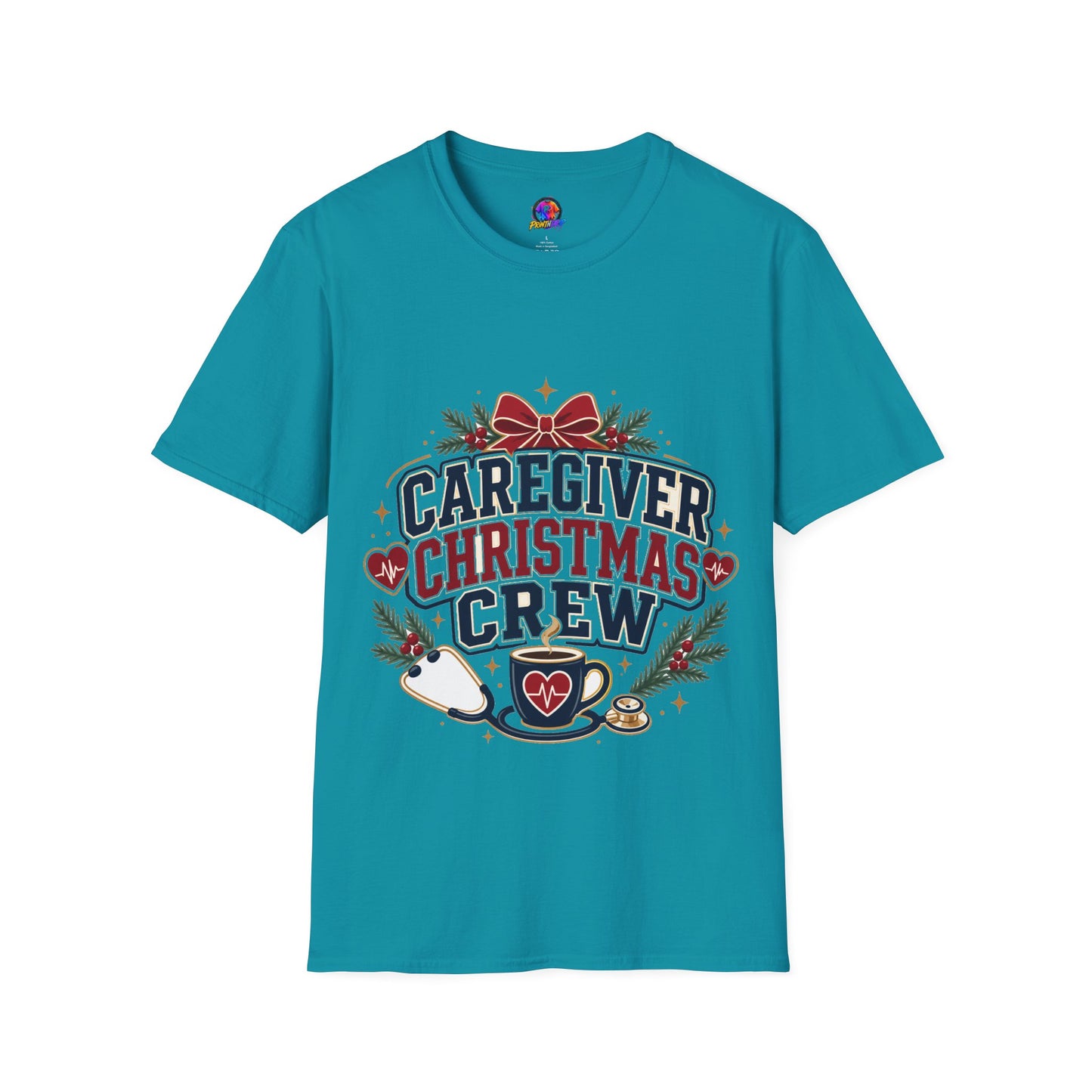 Caregiver Christmas Crew T-Shirt — Holiday Nurse & Caregiver Gift