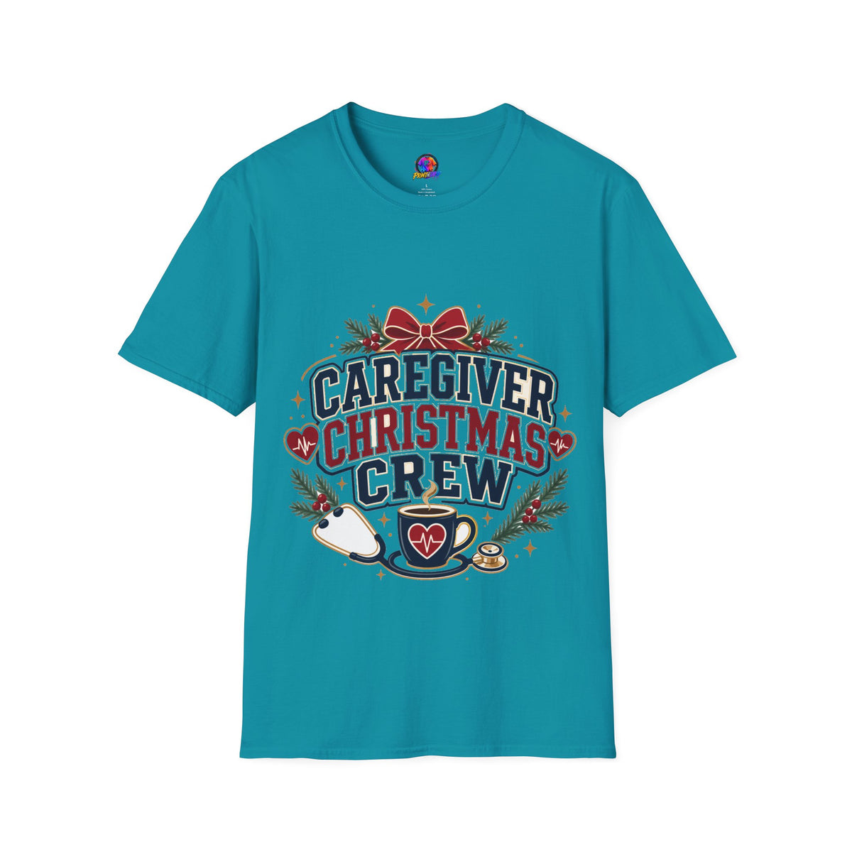 Caregiver Christmas Crew T-Shirt — Holiday Nurse & Caregiver Gift