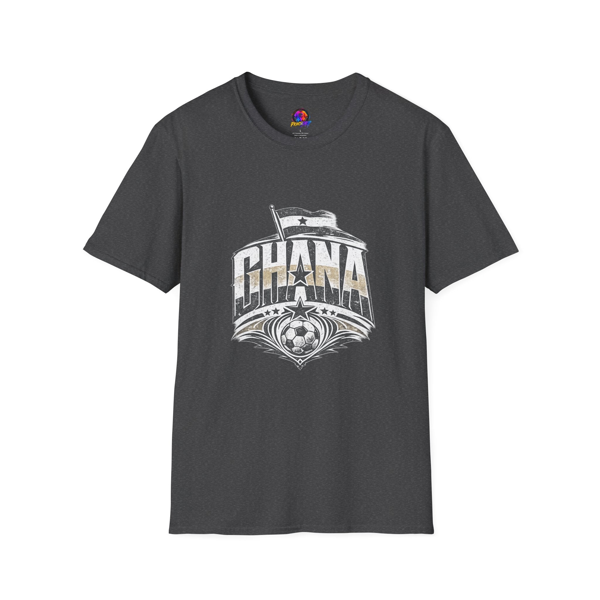 Ghana Vintage Flag T-Shirt — Retro Ghana Pride Graphic Tee
