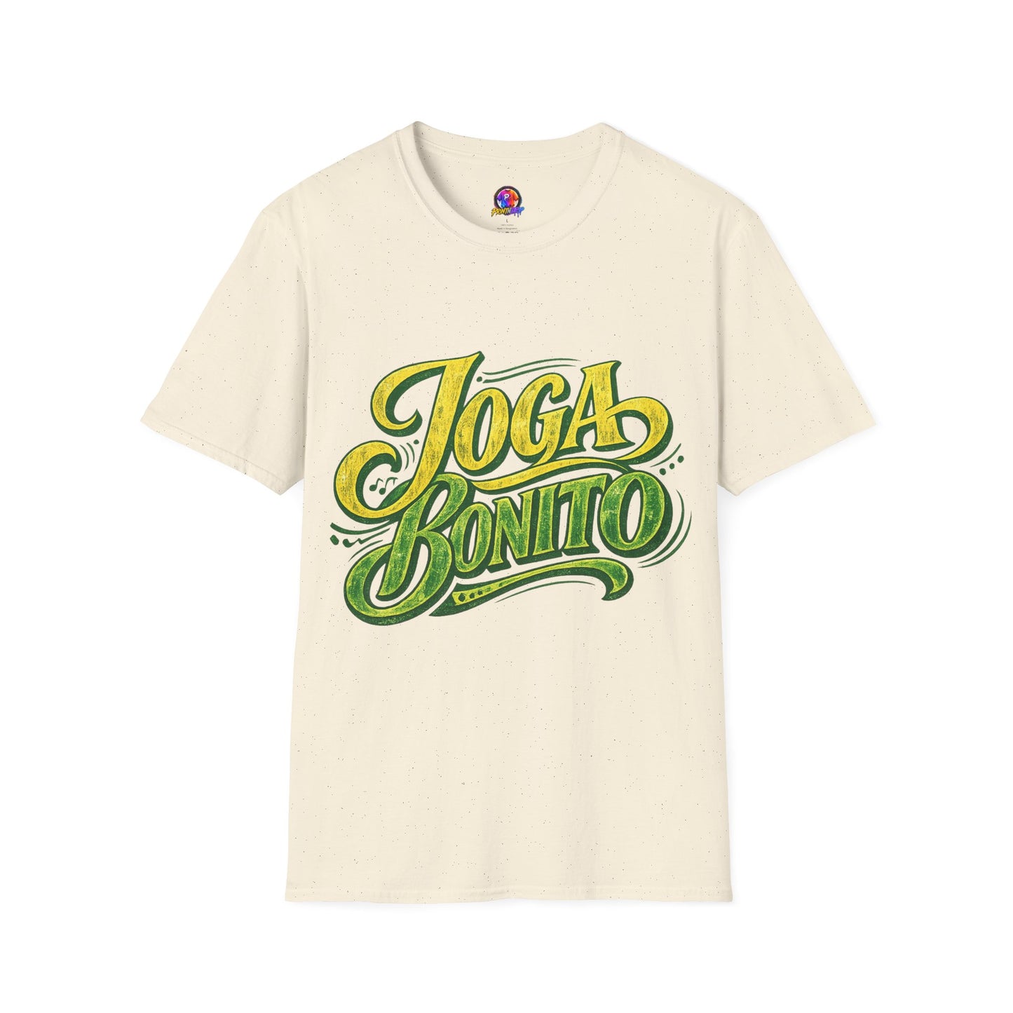 Brazil T-Shirt — 'Joga Bonito' Vintage Soccer Script Tee