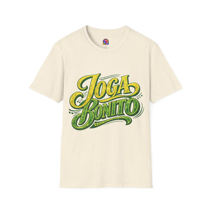 Brazil T-Shirt — 'Joga Bonito' Vintage Soccer Script Tee