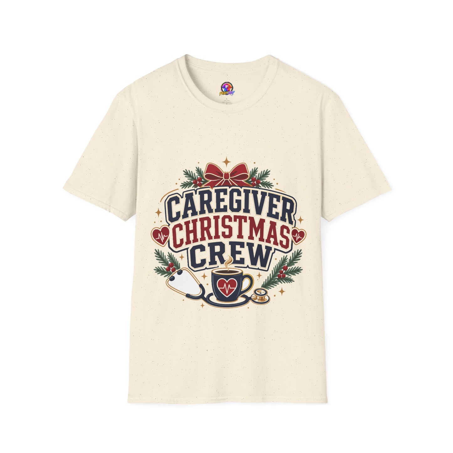 Caregiver Christmas Crew T-Shirt — Holiday Nurse & Caregiver Gift
