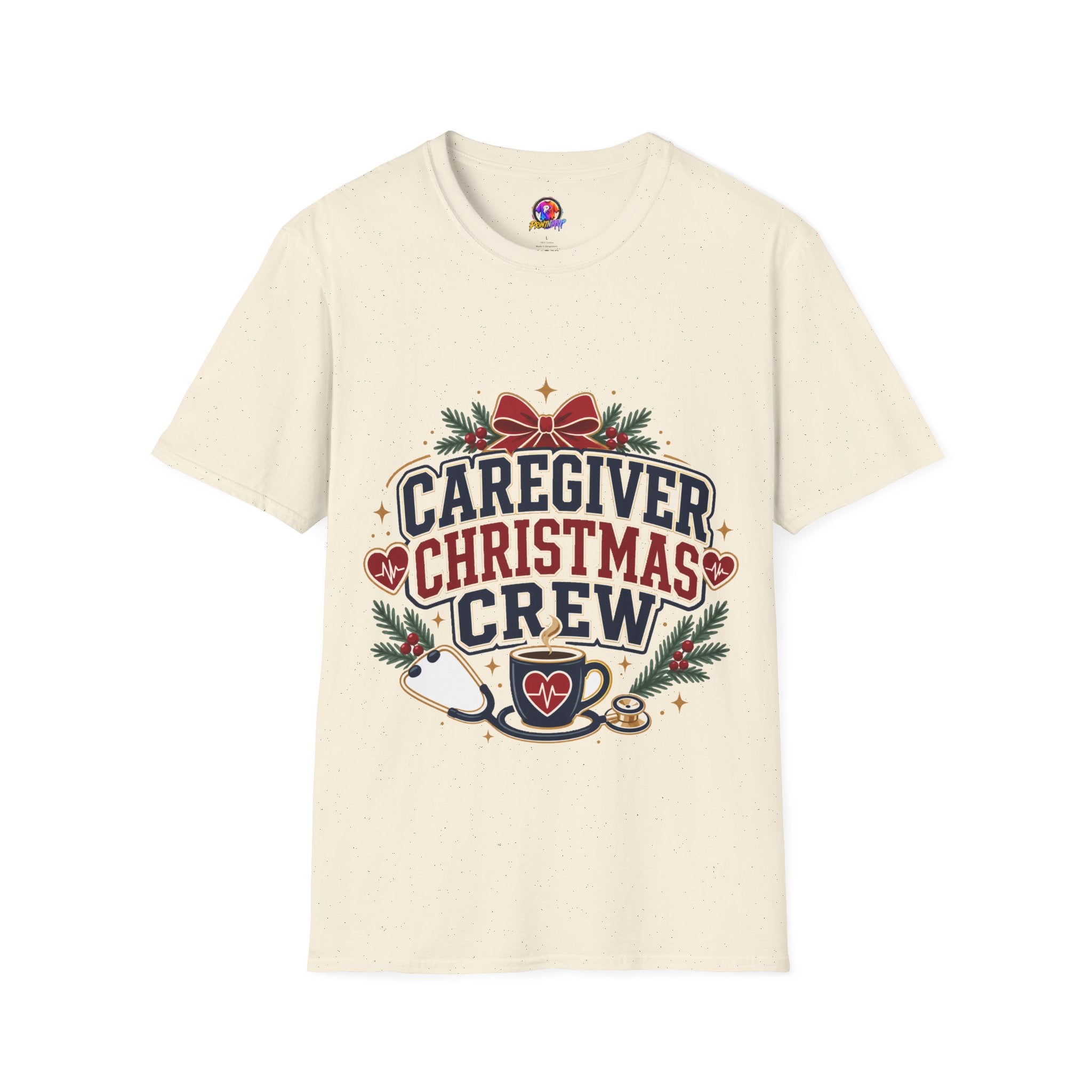 Caregiver Christmas Crew T-Shirt — Holiday Nurse & Caregiver Gift