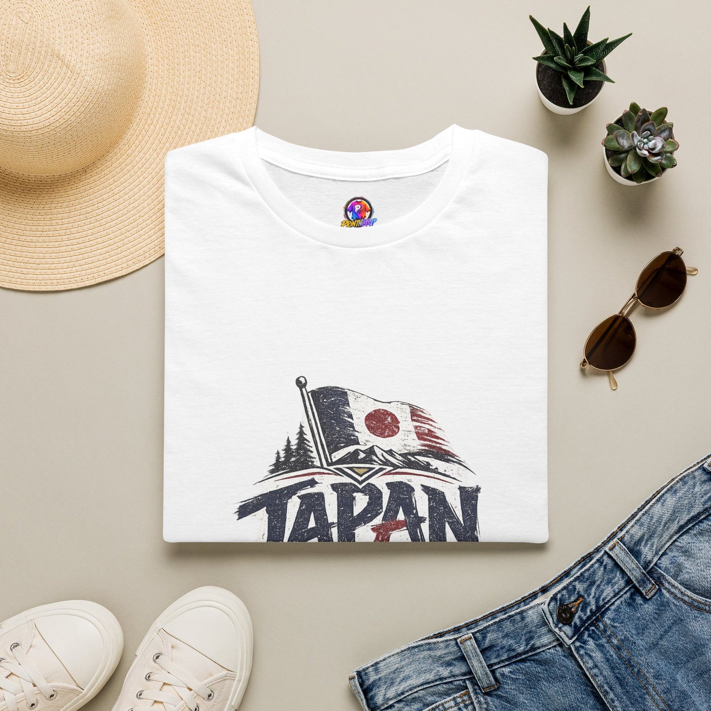 Japan Soccer T-Shirt – Vintage Flag & Crest Football Tee