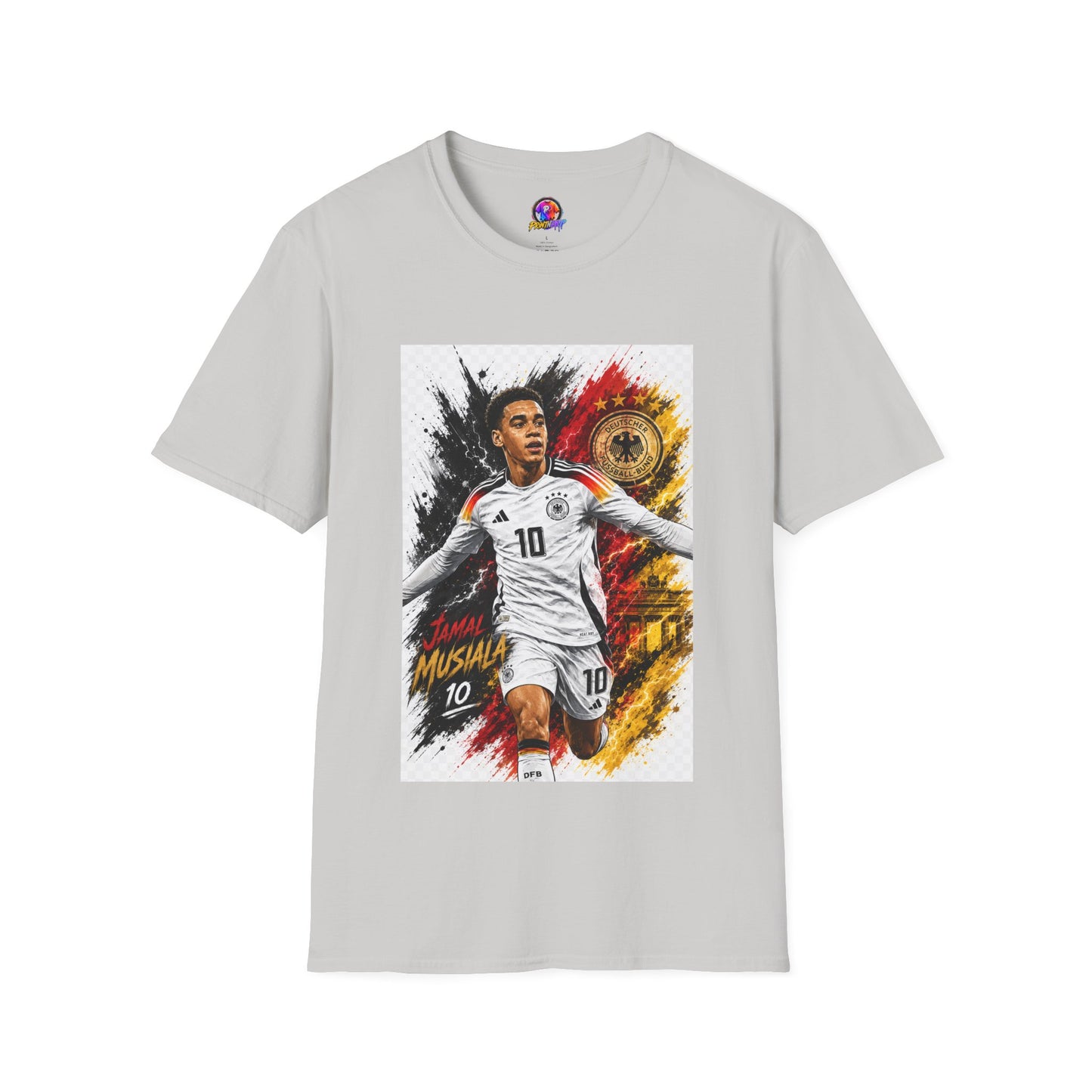 Germany Soccer Player Graphic T-Shirt — Jamal Musiala Germany Jersey Design