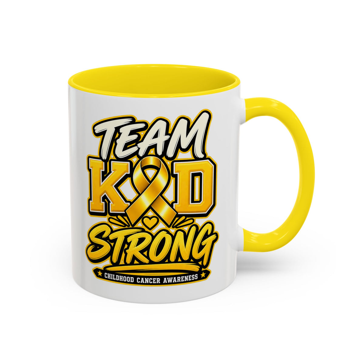 Team KID Strong Childhood Cancer Awareness Coffee Mug