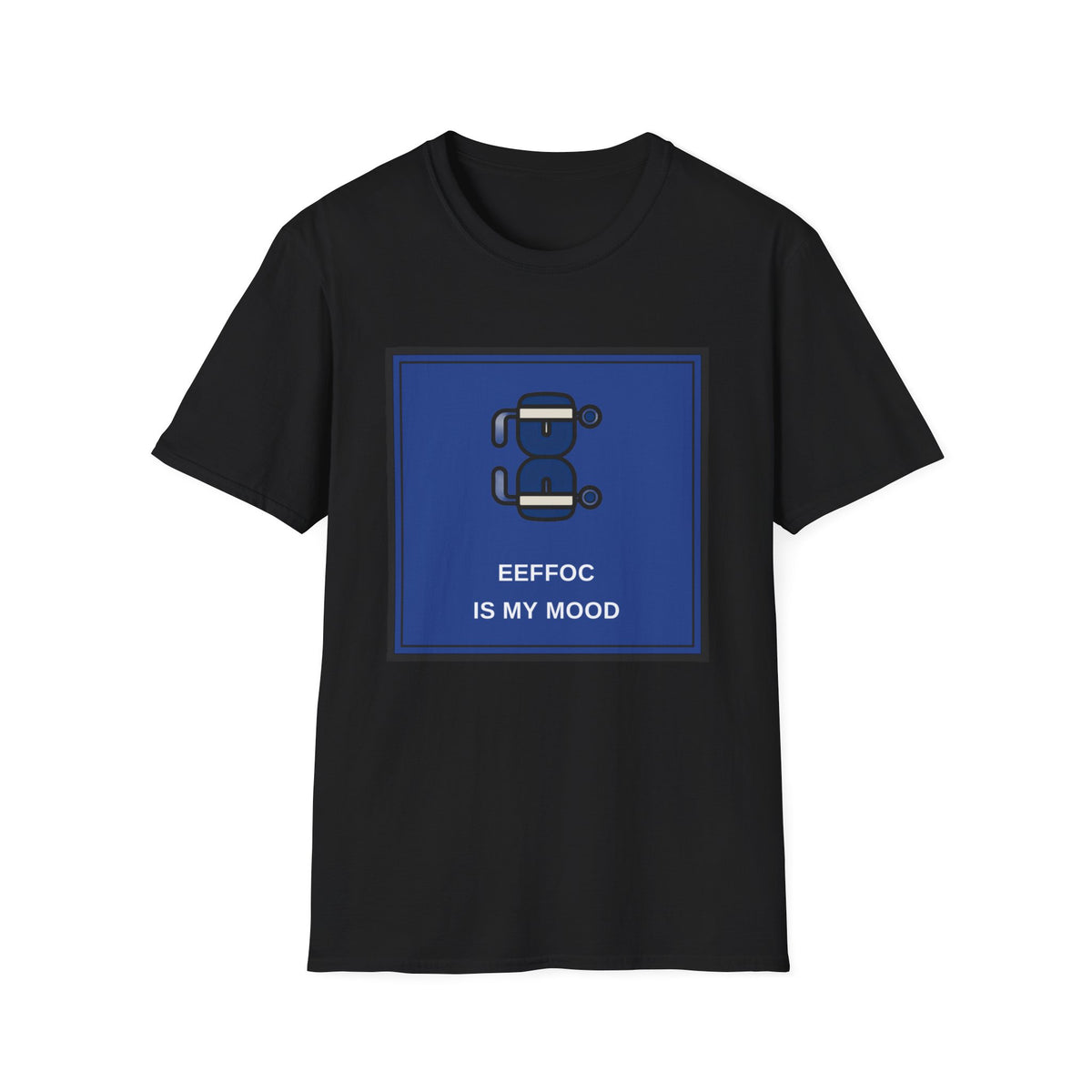 T‑Shirt — 'BeeFoc Is My Mood' Blue Robot Graphic Tee - Trending Now - August 2026