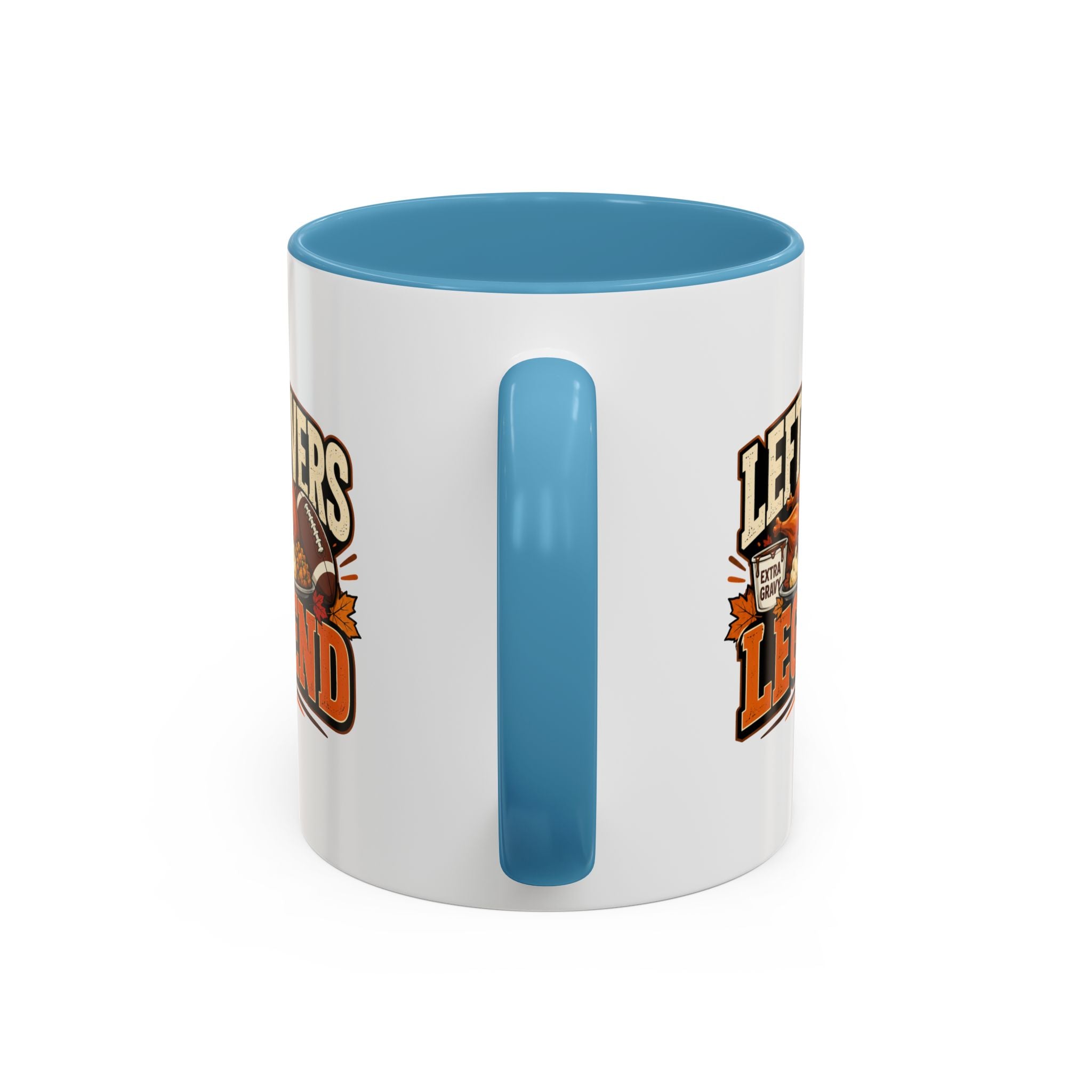 Thanksgiving  Mug Leftovers Legend Coffee Mug – Funny Thanksgiving Turkey & Football  Accent Mug