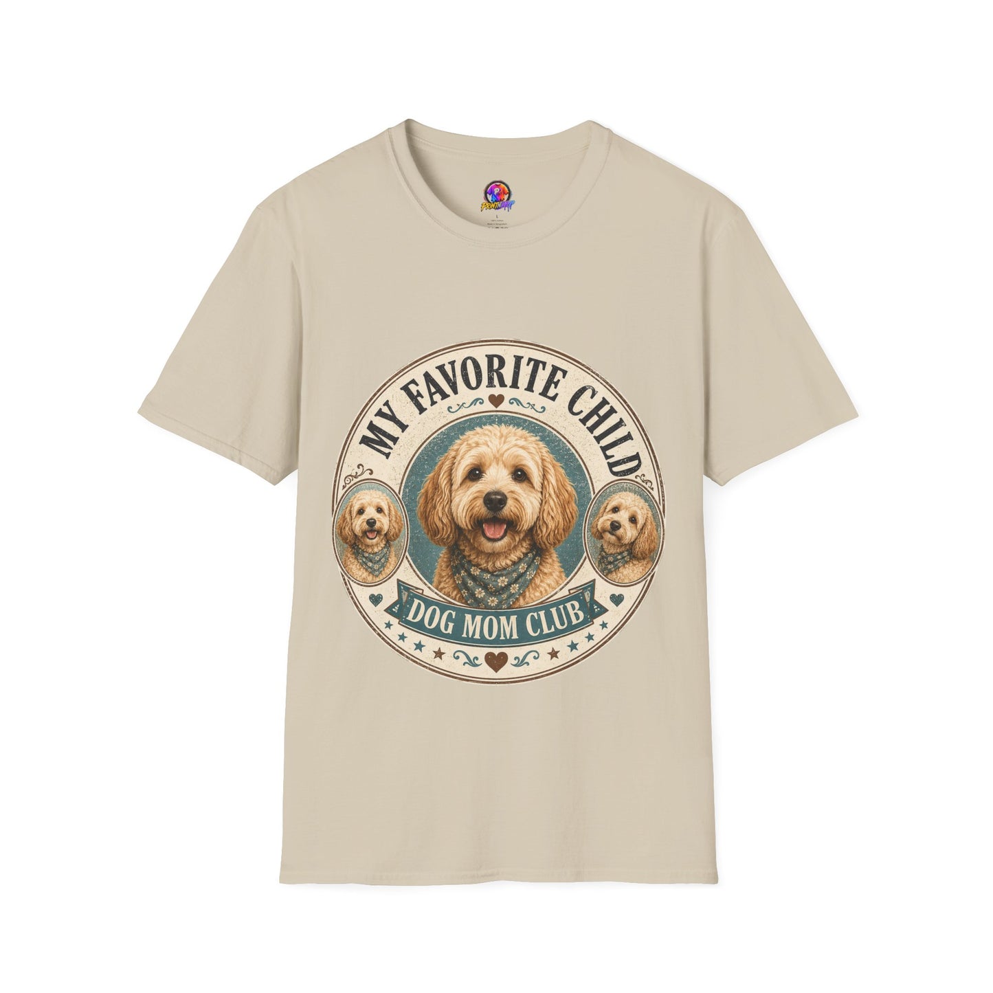Dog Mom T-Shirt — "My Favorite Child" Cute Goldendoodle Graphic Tee