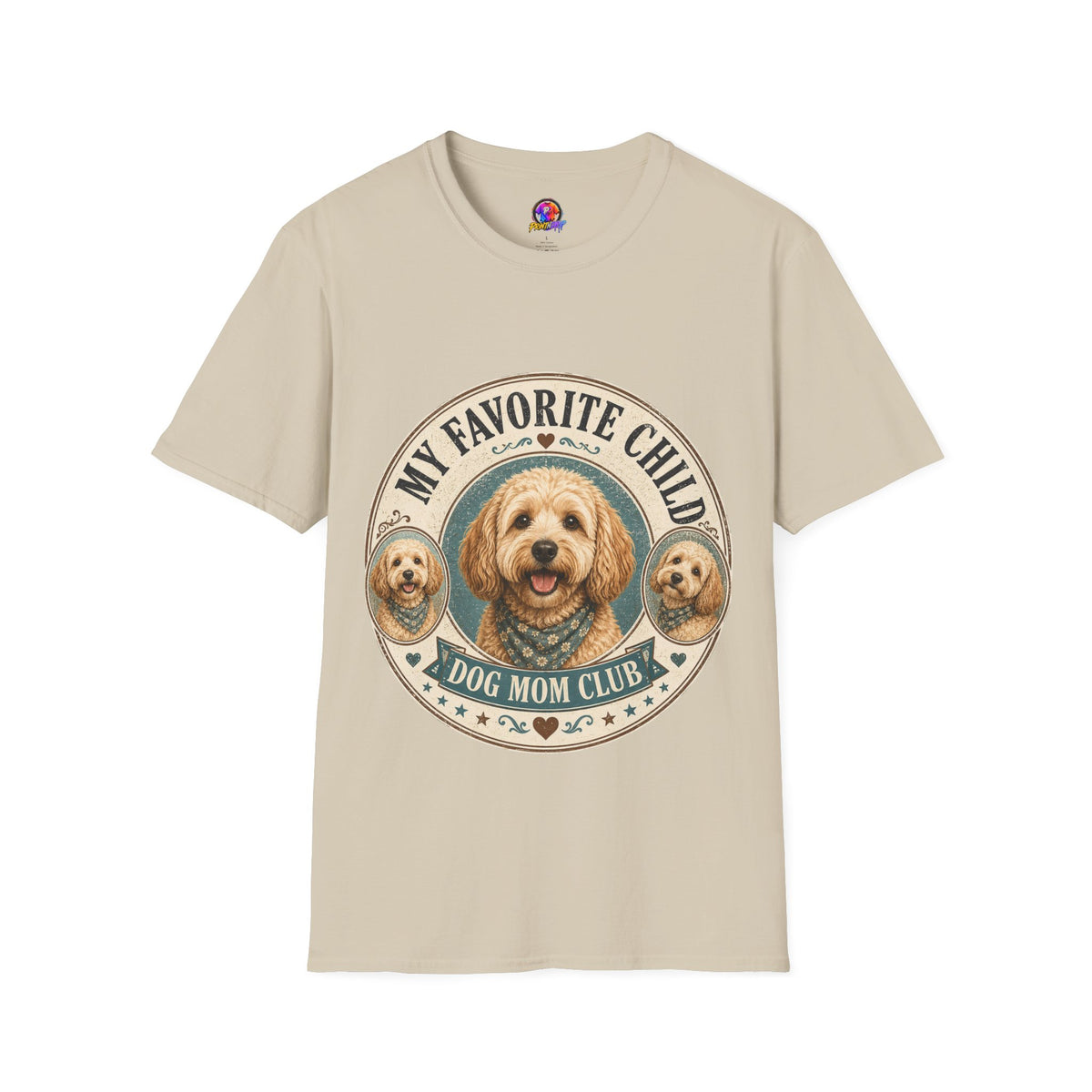 Dog Mom T-Shirt — "My Favorite Child" Cute Goldendoodle Graphic Tee