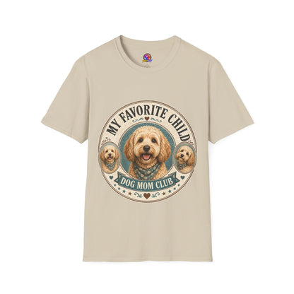Dog Mom T-Shirt — "My Favorite Child" Cute Goldendoodle Graphic Tee