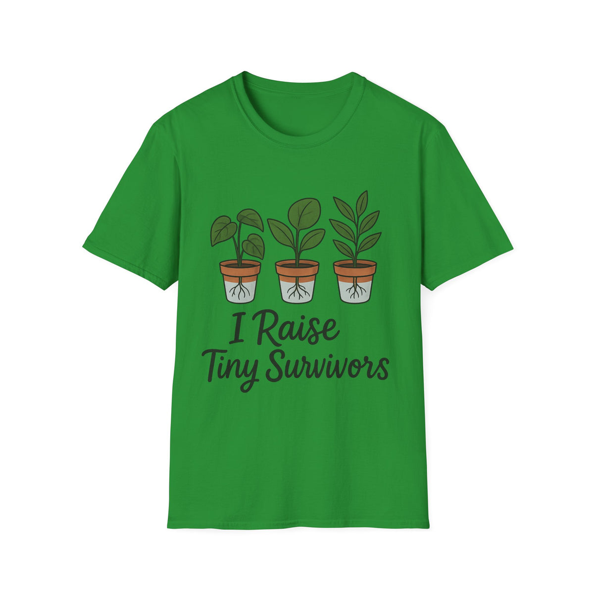 "I Raise Tiny Survivors" Funny Plant Parent Tee - Cute Houseplant Gardener Slogan White T-Shirt - Trending Now - September 2026