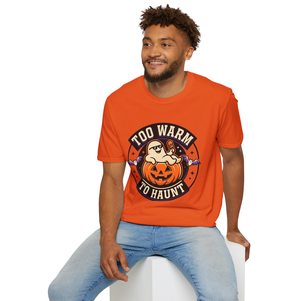 Too Warm to Haunt Halloween T-Shirt — Funny Pumpkin Autumn Tee - Trending Now - August 2026
