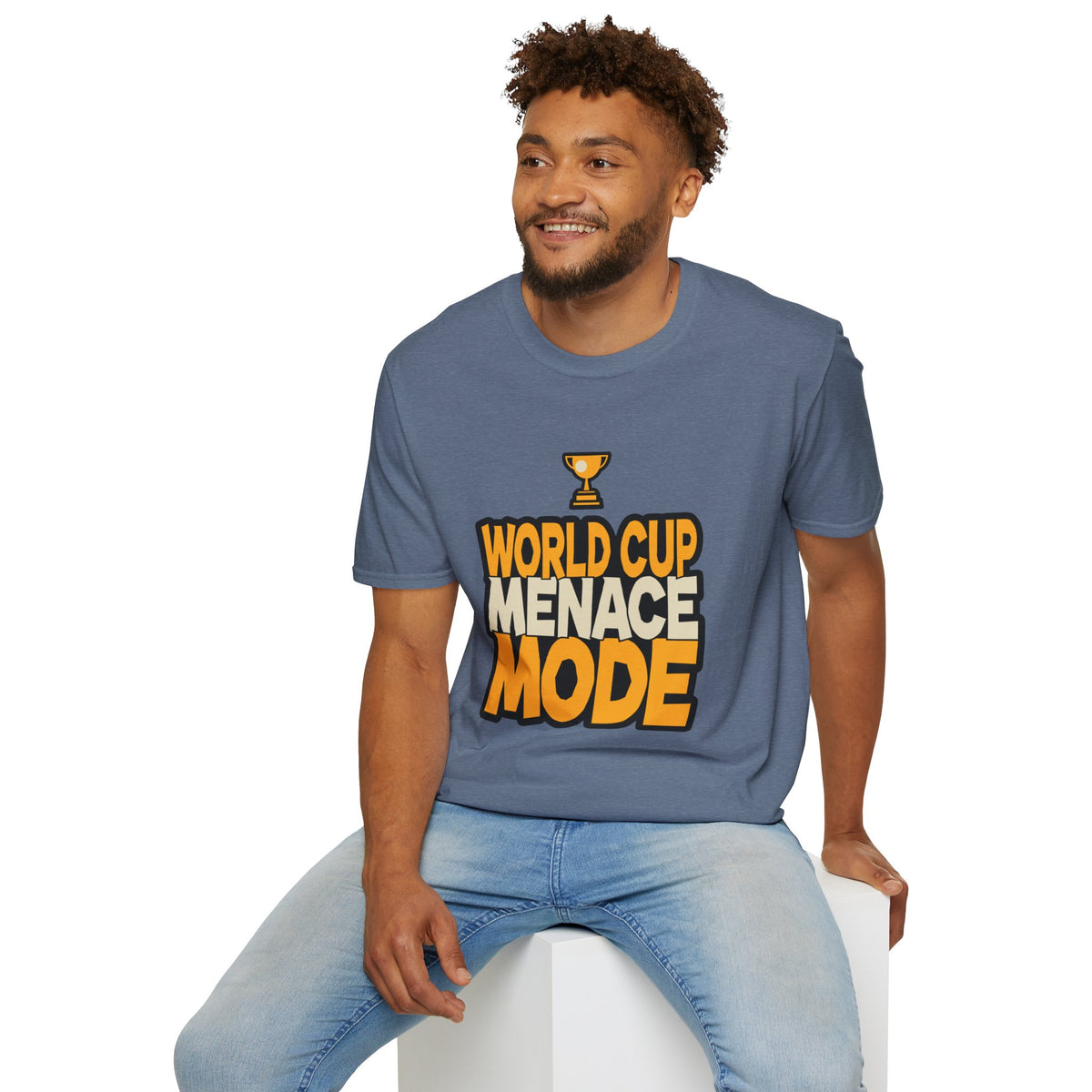 World Cup Menace Mode T-Shirt — Funny Soccer Fan Tee with Trophy Graphic - Trending Now - August 2026