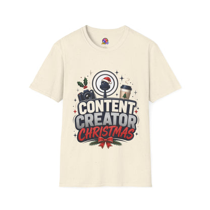 Content Creator Christmas T-Shirt