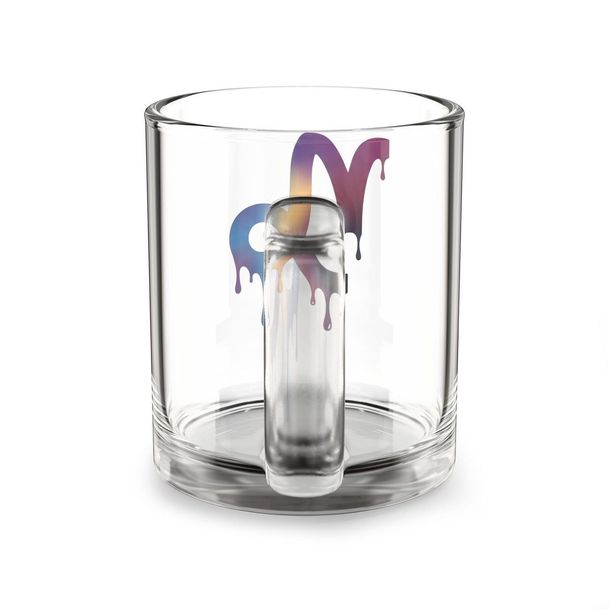 Drip Capricorn Glass Mug — 10oz Zodiac Coffee Cup